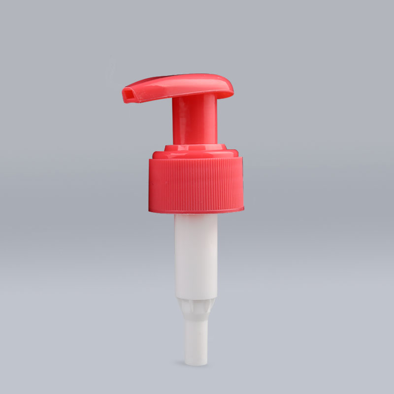 Röd PP lotion pump schampoflaska dispenser